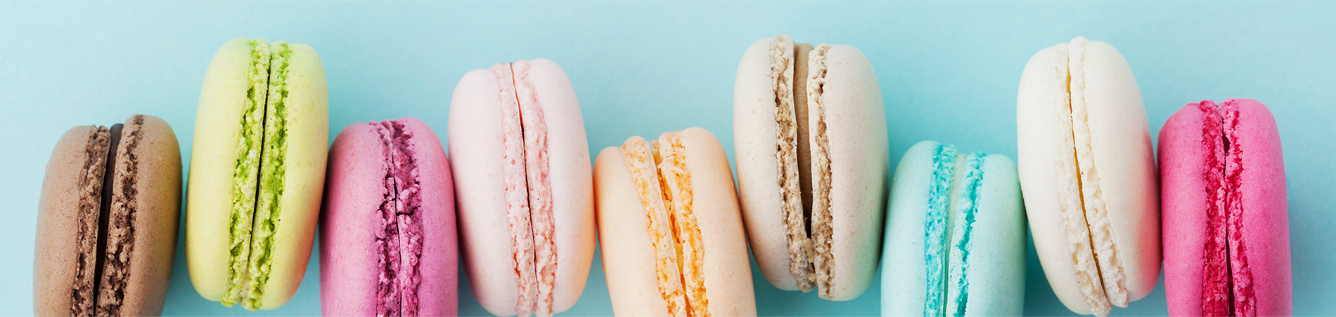 Macaron Flavours | Party Pastries Macarons Banner